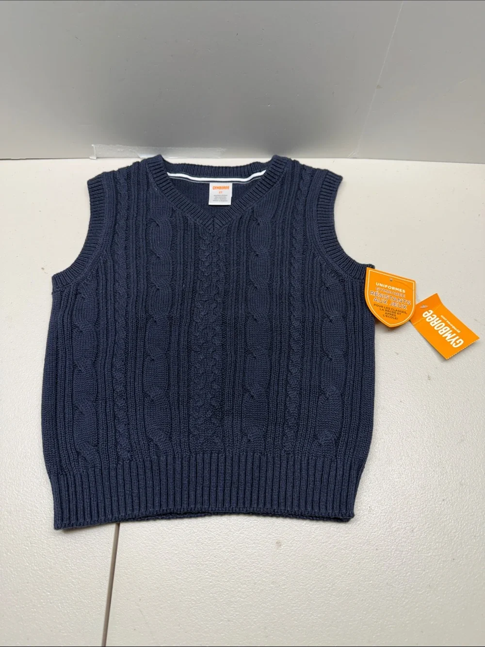 Gymboree Navy Cable Knit Sweater Vest